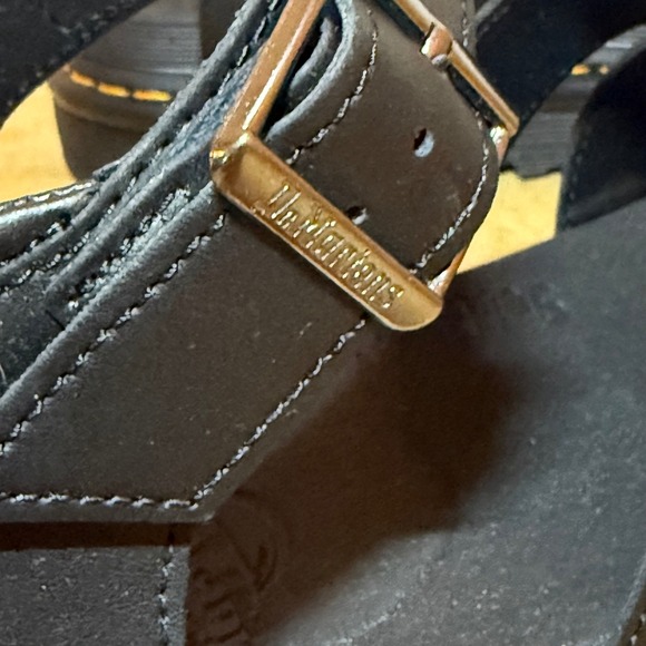 Dr Martens Blaire Black Leather Platform Gladiator Sandals Womens Size 10 - Picture 10 of 16